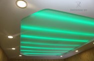 Полупрозрачный потолок с подсветкой LED RGB