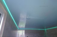 Подсветка RGB на потолке в бассейне